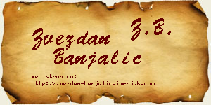 Zvezdan Banjalić vizit kartica